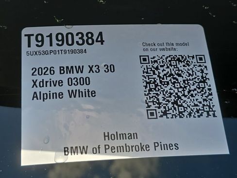 Used 2026 BMW X3 xDrive30i w/ Convenience Package AWD/4WD image 26