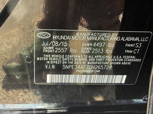 Used 2016 Hyundai Sonata Sport w/ Option Group 02 FWD image 31