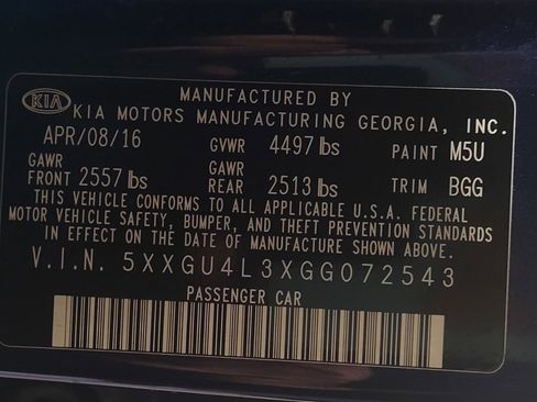 Used 2016 Kia Optima EX w/ Premium Package image 33