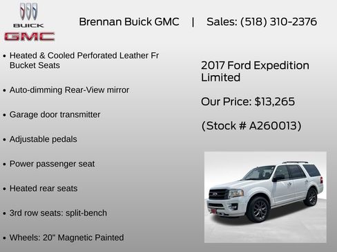 Used 2017 Ford Expedition Limited w/ Equipment Group 301A AWD/4WD image 18