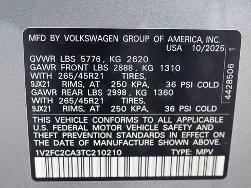 New 2026 Volkswagen Atlas Cross Sport SEL Premium R-Line AWD/4WD image 48