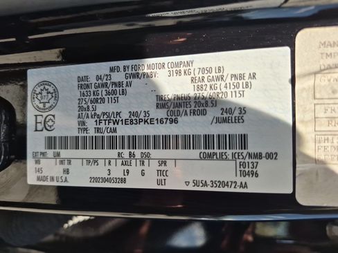 Used 2023 Ford F150 Lariat w/ Equipment Group 502A High AWD/4WD image 37