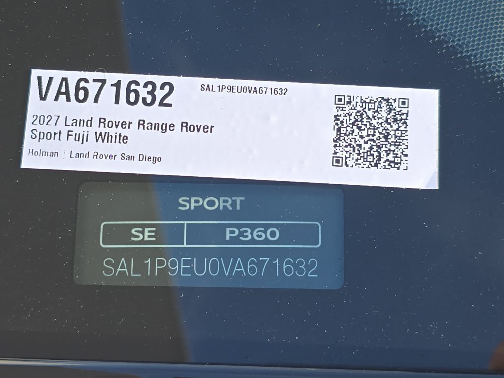 New 2027 Land Rover Range Rover Sport SE AWD/4WD image 38