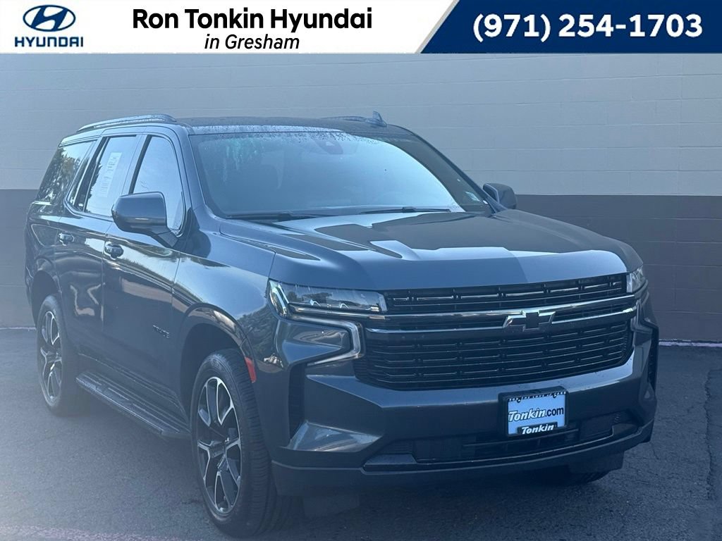 Used 2021 Chevrolet Tahoe RST w/ Rear Media and Nav Package AWD/4WD image 1