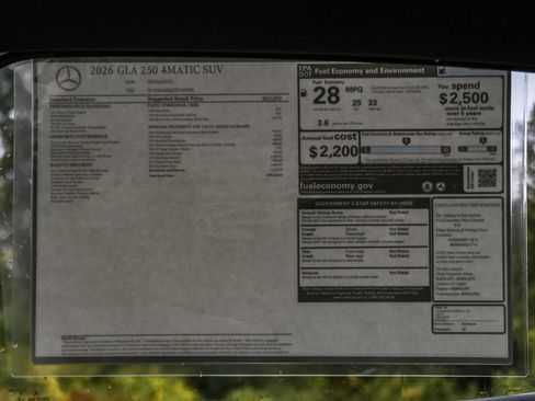 New 2026 Mercedes-Benz GLA 250 4MATIC image 16