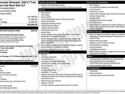 Used 2021 Chevrolet Silverado 1500 LT Trail Boss w/ Bed Protection Package image 29