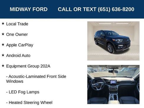 Certified 2022 Ford Explorer XLT w/ Equipment Group 202A image 6