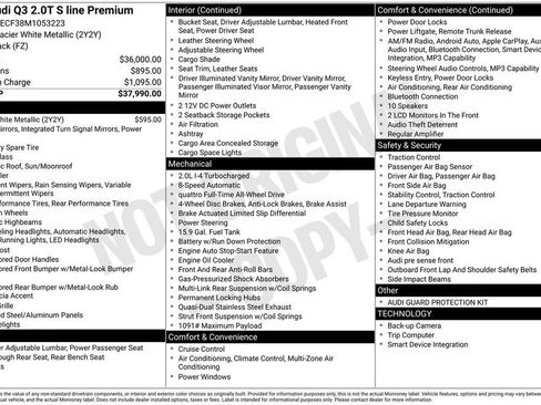 Used 2021 Audi Q3 2.0T Premium image 72