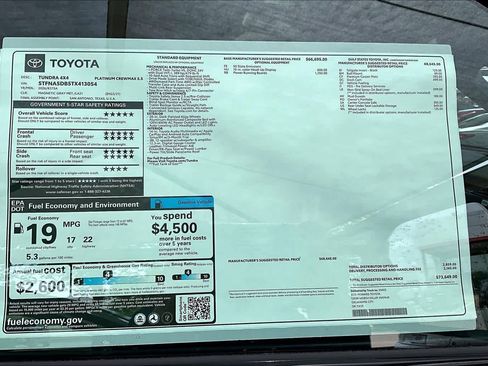 New 2026 Toyota Tundra Platinum AWD/4WD image 19
