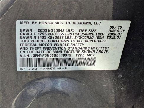 Used 2016 Honda Pilot Elite image 29