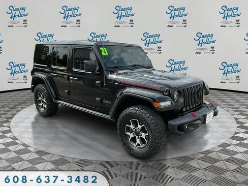 Used 2021 Jeep Wrangler Unlimited Rubicon AWD/4WD image 3
