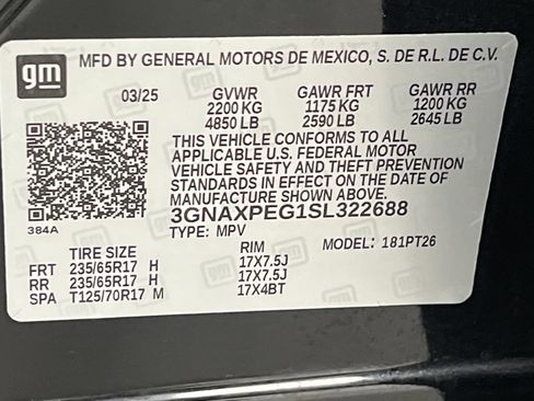 Used 2025 Chevrolet Equinox LT AWD/4WD image 72