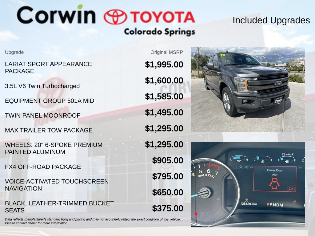 Used 2019 Ford F150 Lariat AWD/4WD image 4