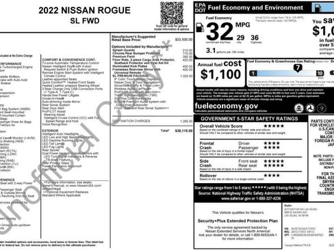 Used 2022 Nissan Rogue SL w/ SL Premium Package image 12