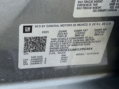 Used 2021 GMC Sierra 1500 SLT w/ SLT Premium Package image 32