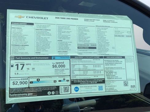 New 2026 Chevrolet Tahoe Premier RWD image 23