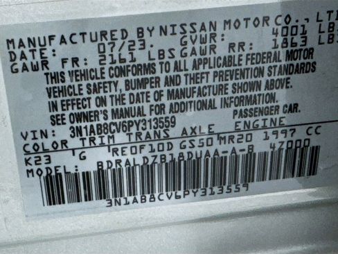 Used 2023 Nissan Sentra SV w/ All-Weather Package image 37