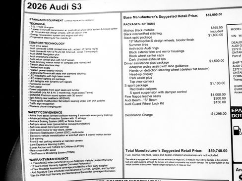 New 2026 Audi S3 Premium image 31