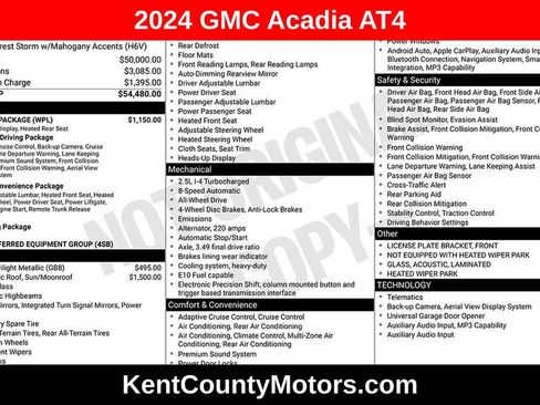 Used 2024 GMC Acadia AT4 w/ Luxury Package AWD/4WD image 1