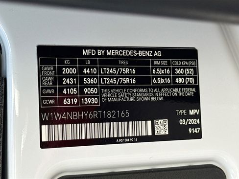 New 2024 Mercedes-Benz Sprinter 2500 image 27