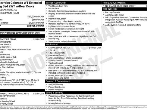 Used 2019 Chevrolet Colorado W/T RWD image 5