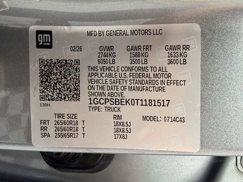 New 2026 Chevrolet Colorado W/T w/ WT Custom Package image 27