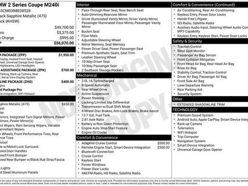 Used 2024 BMW M240i Coupe w/ Premium Package RWD image 11