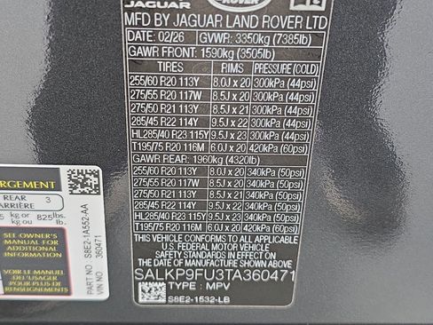 New 2026 Land Rover Range Rover SE AWD/4WD image 36