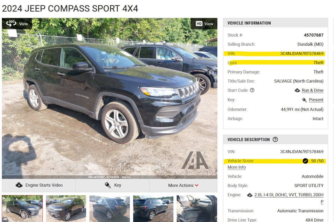 Used 2024 Jeep Compass Sport AWD/4WD image 60