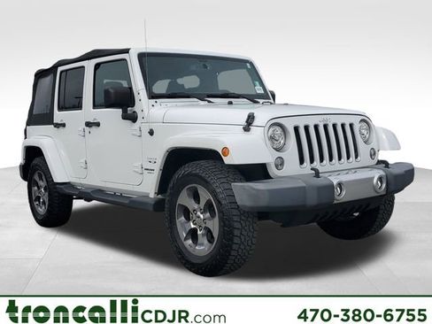 Certified 2017 Jeep Wrangler Unlimited Sahara w/ Connectivity Group AWD/4WD image 1
