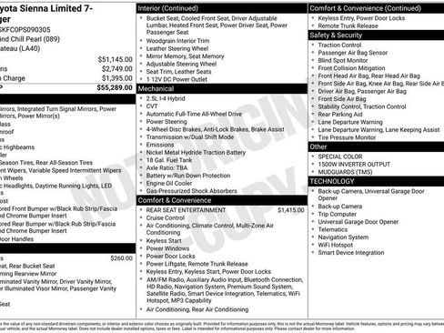 Certified 2023 Toyota Sienna Limited AWD/4WD image 27