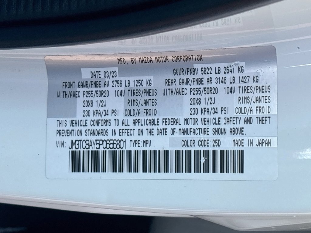 Certified 2023 MAZDA CX-9 Touring Plus AWD/4WD image 33