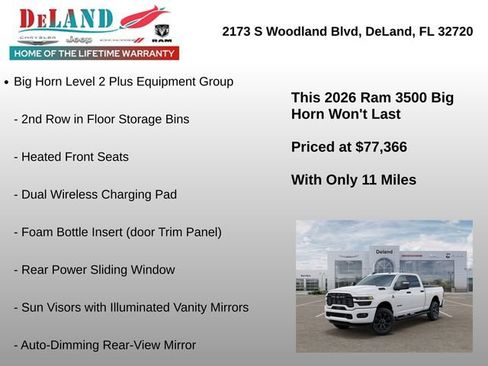 New 2026 RAM 3500 Big Horn AWD/4WD image 6