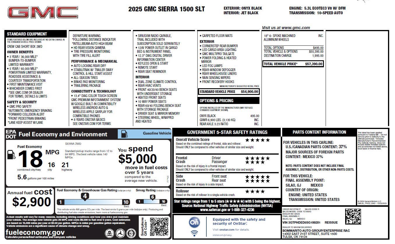 Certified 2025 GMC Sierra 1500 SLT RWD image 3