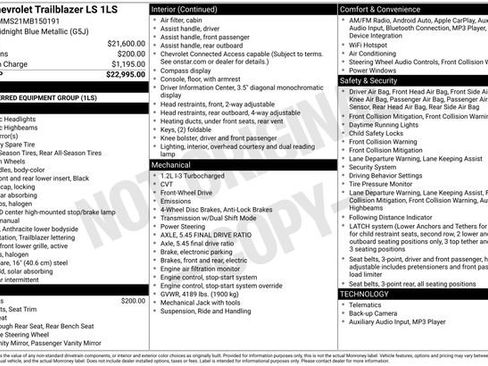 Used 2021 Chevrolet TrailBlazer LS image 5