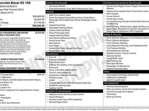 Used 2019 Chevrolet Blazer RS image 3