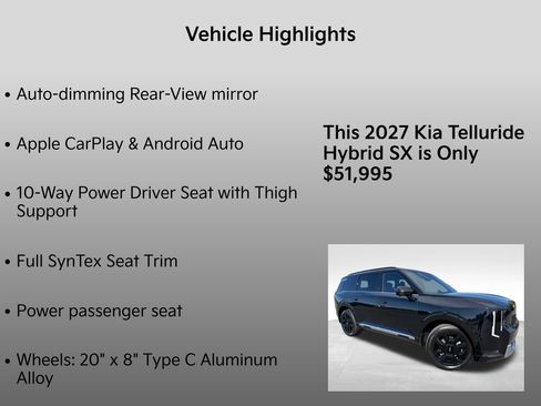 New 2027 Kia Telluride SX FWD image 35