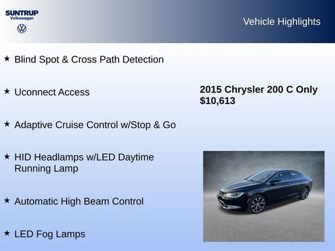 Used 2015 Chrysler 200 C w/ Navigation & Sound Group I image 23