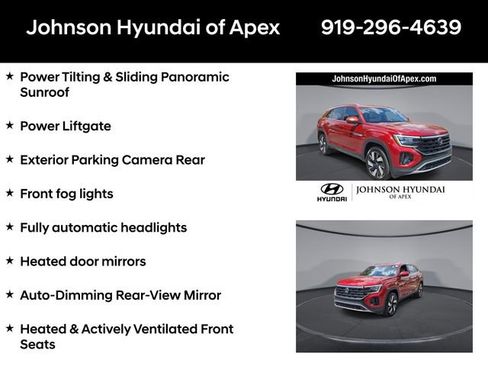 Used 2024 Volkswagen Atlas Cross Sport SE w/ Panoramic Sunroof Package FWD image 12