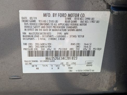 Used 2019 Ford EcoSport SE w/ SE Convenience Package FWD image 16