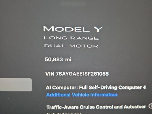 Used 2025 Tesla Model Y Long Range AWD/4WD image 7