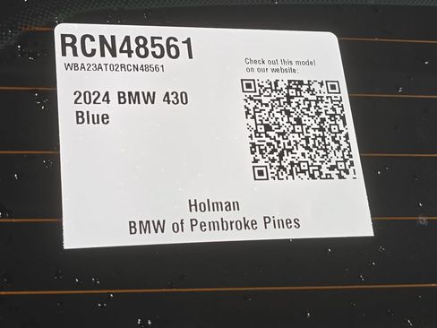 Certified 2024 BMW 430i Convertible w/ M Sport Package RWD image 18