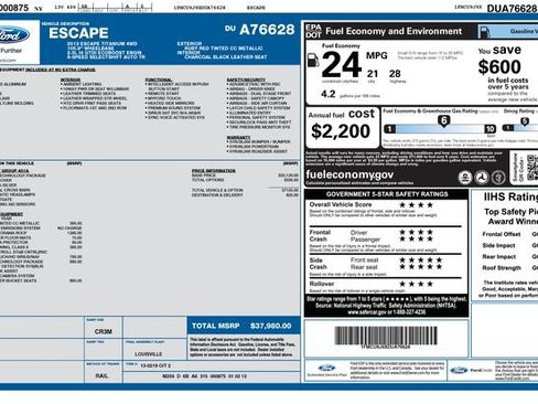 Used 2013 Ford Escape Titanium w/ Parking Technology Pkg AWD/4WD image 10
