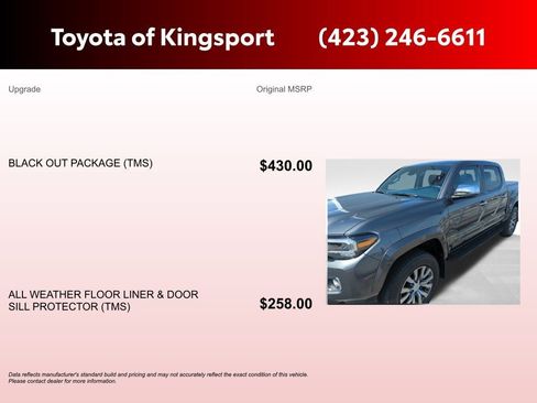 Used 2023 Toyota Tacoma Limited w/ Black Out Package (TMS) image 4