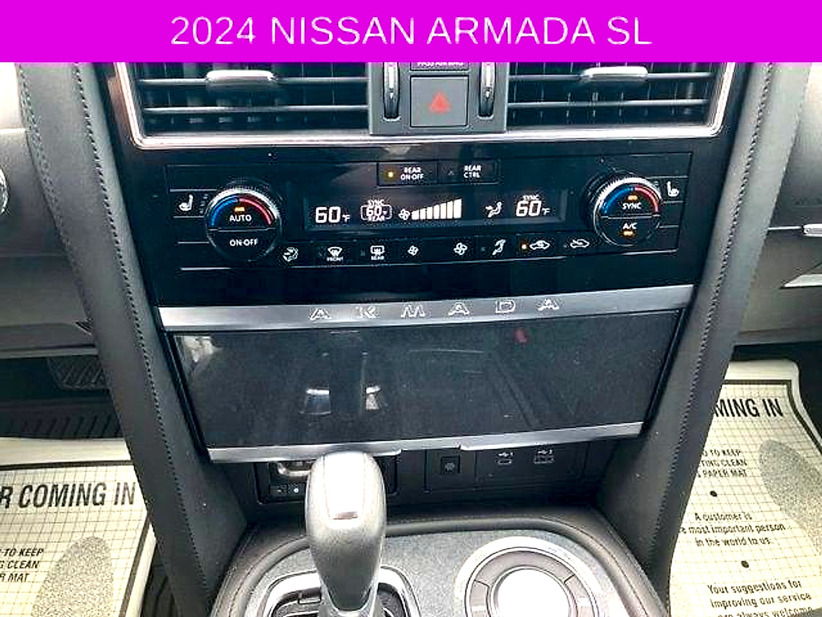 Used 2024 Nissan Armada SL w/ Midnight Edition Package RWD image 32