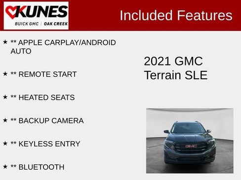 Used 2021 GMC Terrain SLE w/ Driver Convenience Package AWD/4WD image 2