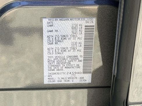 New 2026 Nissan Pathfinder Platinum w/ Cargo Package AWD/4WD image 25