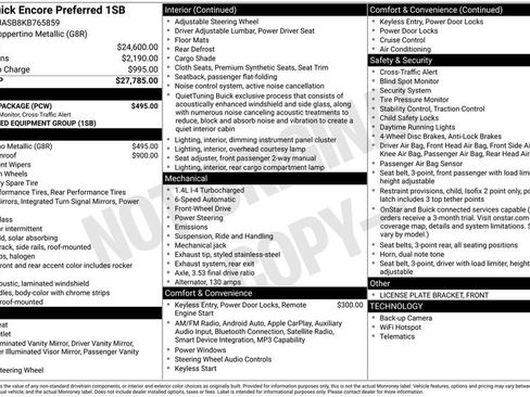 Used 2019 Buick Encore Preferred w/ Safety Package FWD image 16