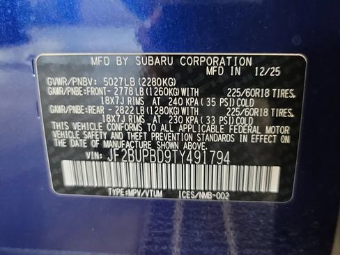 Certified 2026 Subaru Outback Premium AWD/4WD image 36