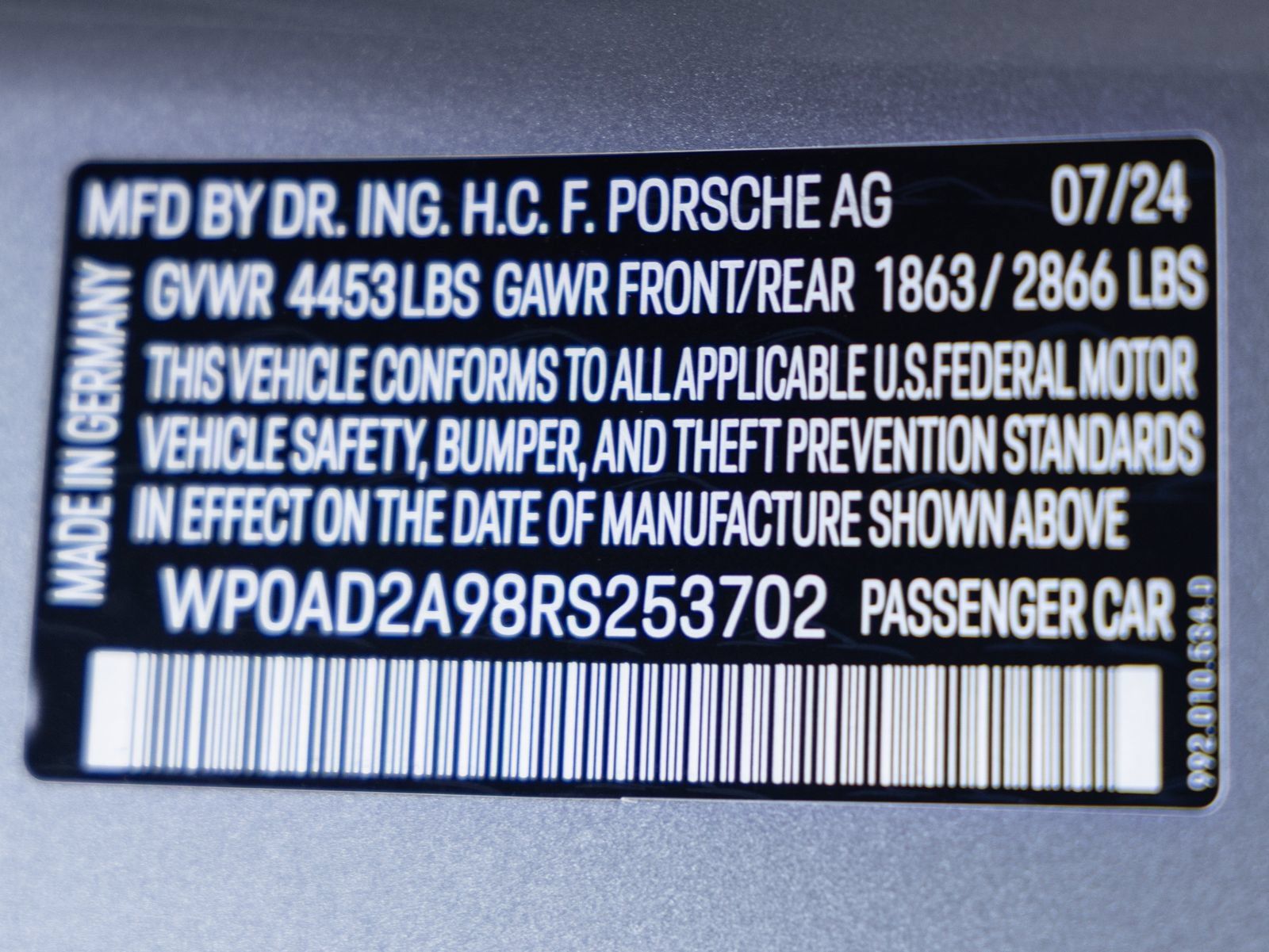 Certified 2024 Porsche 911 Turbo S AWD/4WD image 33